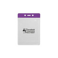 Vertical Jumbo Badge Holder - Translucent